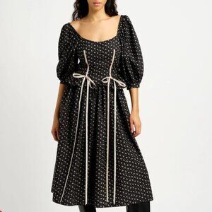 NWT Eliza Faulkner Maria Dress - Black Floral
